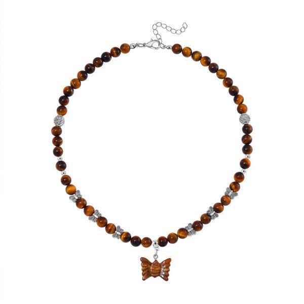 Tigerauge Halskette, 45 cm - 235 ct. image number 3