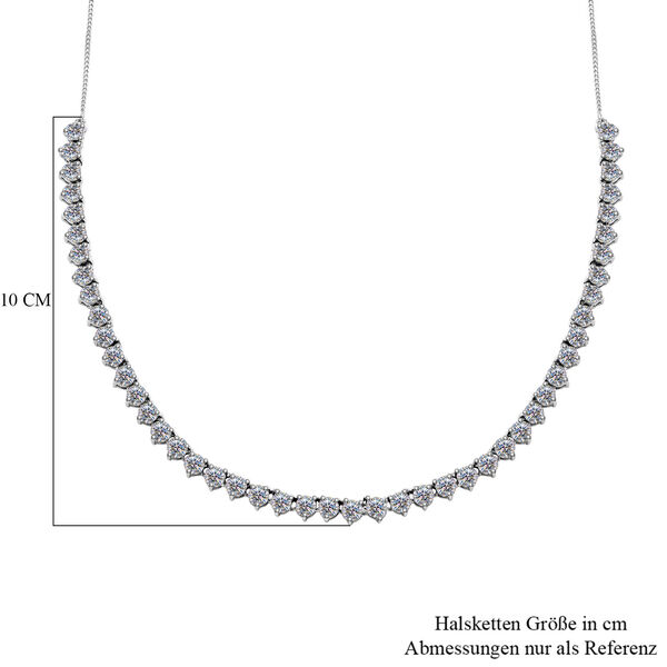 Moissanit Halskette, ca. 45 cm, 925 Silber ca. 10.34 ct image number 5