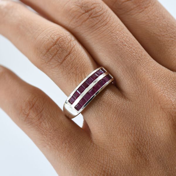 D'Joy AA Rubin Ring, 925 Silber rhodiniert - 2 ct. image number 3