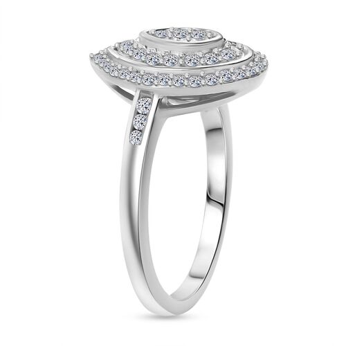 LUXURIANT DIAMOND - Lab Grown Diamant SI Ring 925 Silber rhodiniert (Größe 18.00) ca. 0.51 ct image number 4