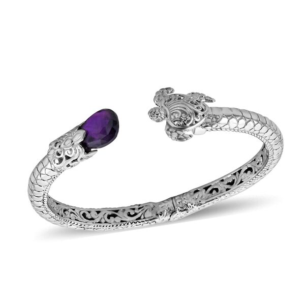 Royal Bali Kollektion- afrikanischer Amethyst-Armreif, 19cm - 7 ct. image number 4