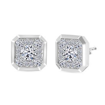 LUXURIANT VS-EF Labor Diamant Ohrringe in 585 Wei&szlig;gold- 1,75 ct.