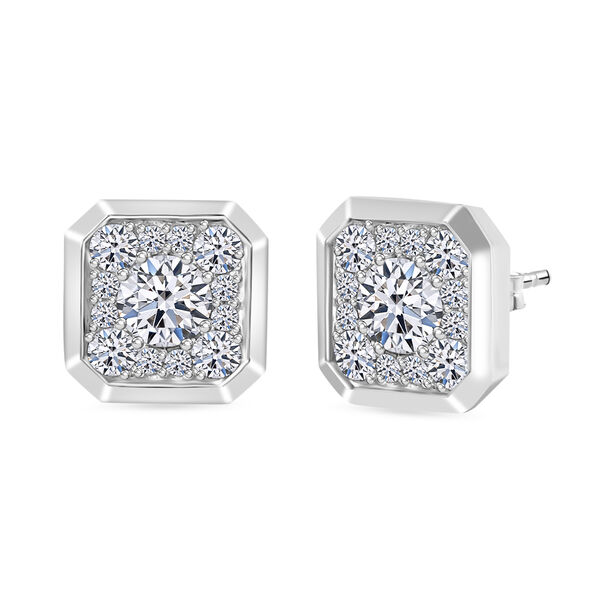 LUXURIANT VS-EF Labor Diamant Ohrringe in 585 Wei&szlig;gold- 1,75 ct.