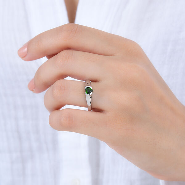 Nat&uuml;rlicher Chromdiopsid-Ring - 0,54 ct. image number 3