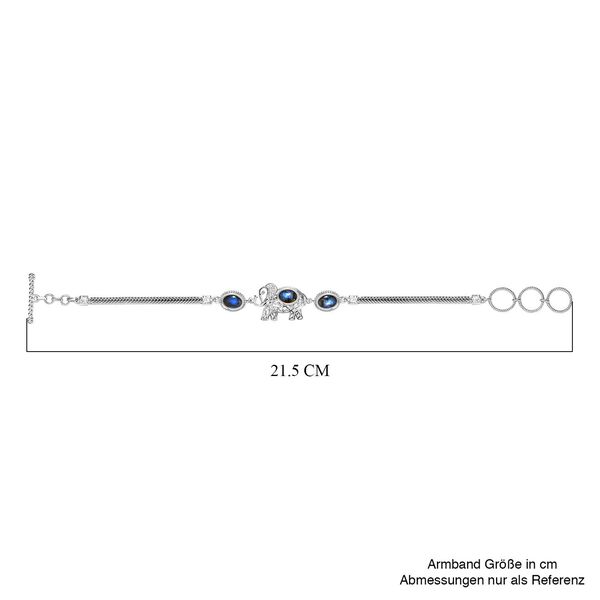 AAA Labradorit Armband, 19 cm- 4,66 ct. image number 6