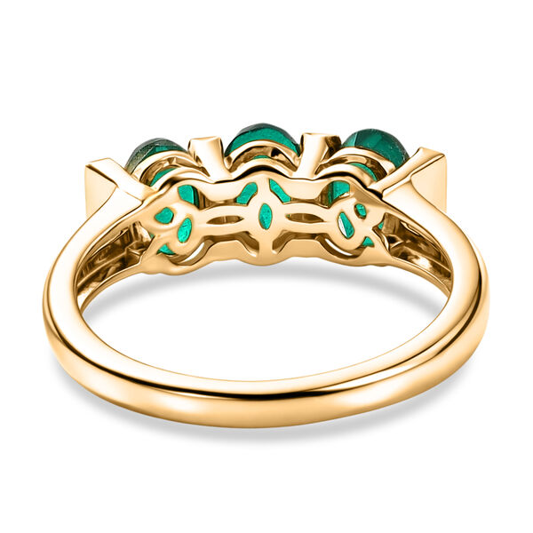 D'Joy Smaragd Triplett Quarz Ring - 1,69 ct. image number 5
