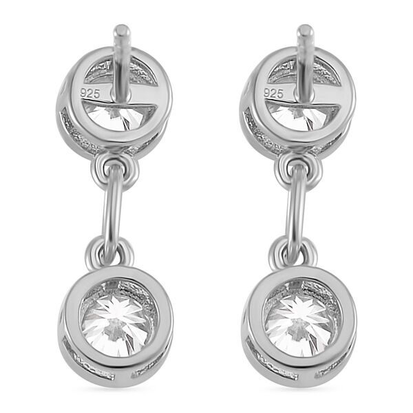 Moissanit Ohrringe, 925 Silber rhodiniert - 2 ct. image number 5