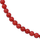 Rote Korallen Halskette ca. 45 cm lange 925 Silber ca. 80.75 ct image number 2