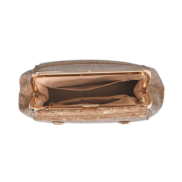 Rucksack aus Naturkork mit Schultergurt, Dunkelbraun image number 5