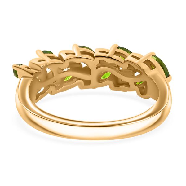 Nat&uuml;rlicher Chromdiopsid und Zirkon-Ring - 0,77 ct. image number 6