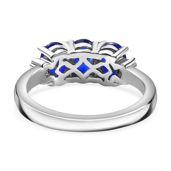 Blauer Spinell und Diamant-Ring - 1,59 ct. image number 6