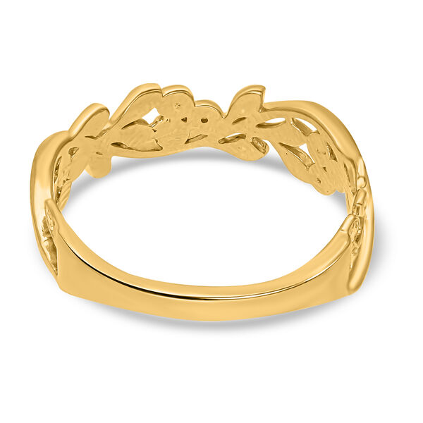 ALLORO Ring mit Diamantakzenten, Gelbgold Vermeil 925 Silber image number 5