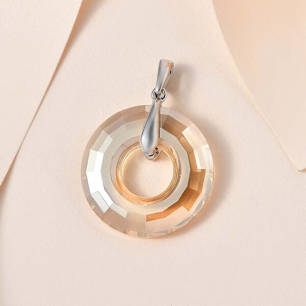 Kristall Anhänger, 925 Silber platiniert image number 2