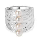 Süßwasser Perle (4.5 mm) Ring Nickelfreies Messing (Größe 18.00) 2.00 ct