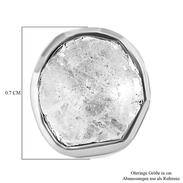 Handgefertigte, natürliche Polki-Diamant-Ohrringe - 0,50 ct. image number 5