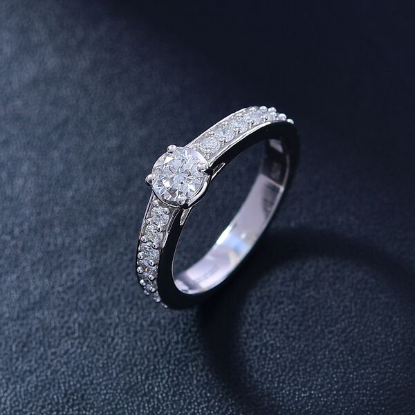 LUXURIANT SGL zertifizierter VS-EF Labor Diamant Ring - 1 ct. image number 2