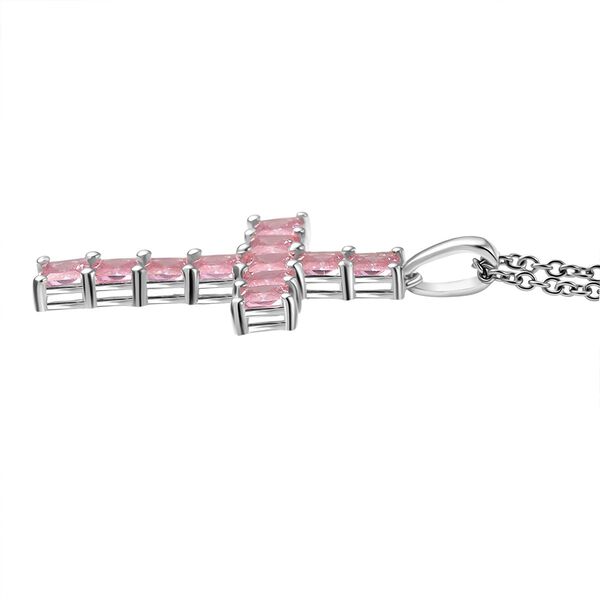 D'Joy Lustro Stella Rosa Zirkonia Schmuckset ca. 50 cm 925 Silber und Edelstahl image number 4