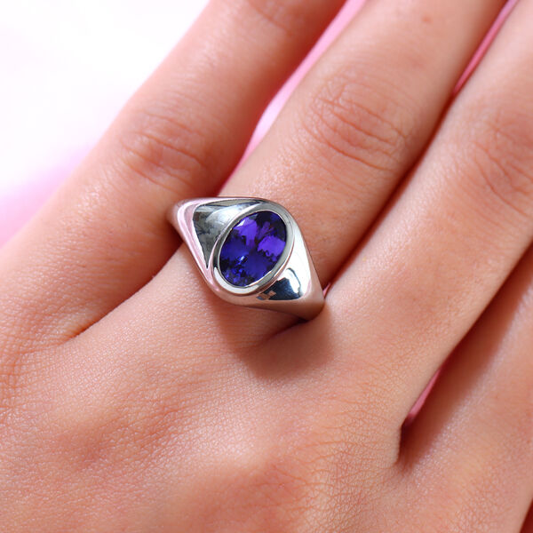 RHAPSODY AAAA Tansanit-Ring, 950 Platin (Gr&ouml;&szlig;e 18.00) ca. 2,13 ct image number 3