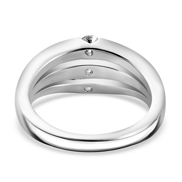 Dreifarbiger Moissanit-Ring - 0,37 ct. image number 6