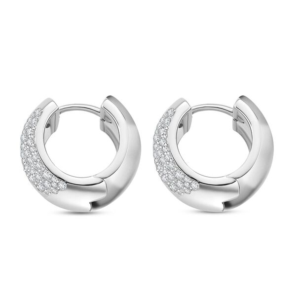 Moissanit Ohrringe 925 Silber rhodiniert ca. 1,34 ct. image number 4