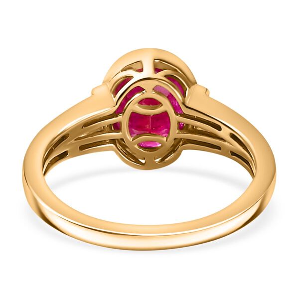 AAA Montepuez-Rubin und Diamant Ring in 585 Gold - 2,77 ct. image number 6