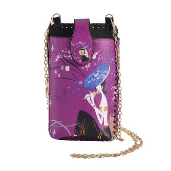 Handy Crossbody-Tasche, 10.5x18cm, Geisha
