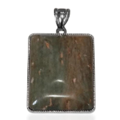 Fancy Brauner Achat Anhänger ca. 115,00 ct. image number 0