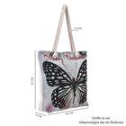 Jacquard gewebte Jute-Tasche mit Schmetterling Design, 42x34 cm, Schmetterling image number 6