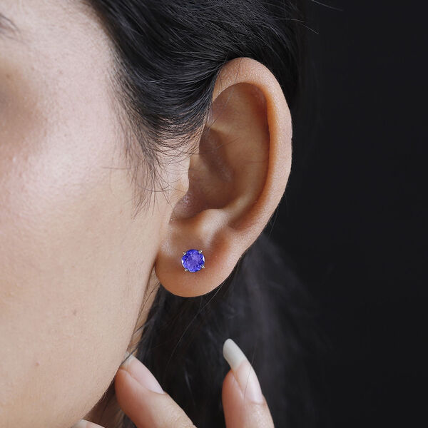 RHAPSODY AAAA Tansanit Ohrringe in 950 Platin - 1,75 ct. image number 3