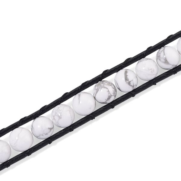 Flexible wei&szlig;e Howlith Halskette - 80 ct. image number 5