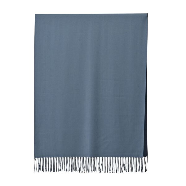 Eleganter Ombre-Schal mit Fransen, 68x180 cm, Nachtblau image number 4