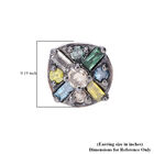 Natürlicher Champagner Diamant I4, Blauer Diamant Ohrringe 925 Silber platiniert ca. 0,15 ct. image number 2