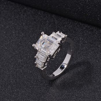 Moissanit Ring - 3,48 ct.