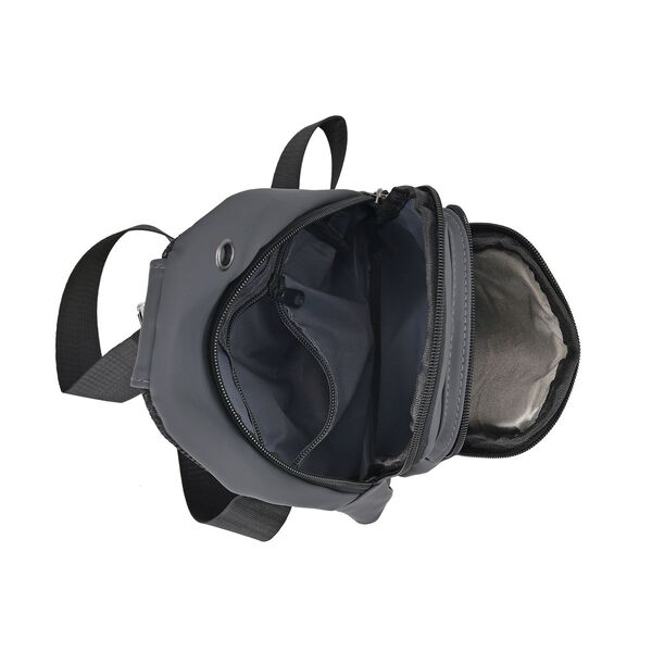 Multifunktionale Brusttasche mit RFID-Schutz in Grau image number 6