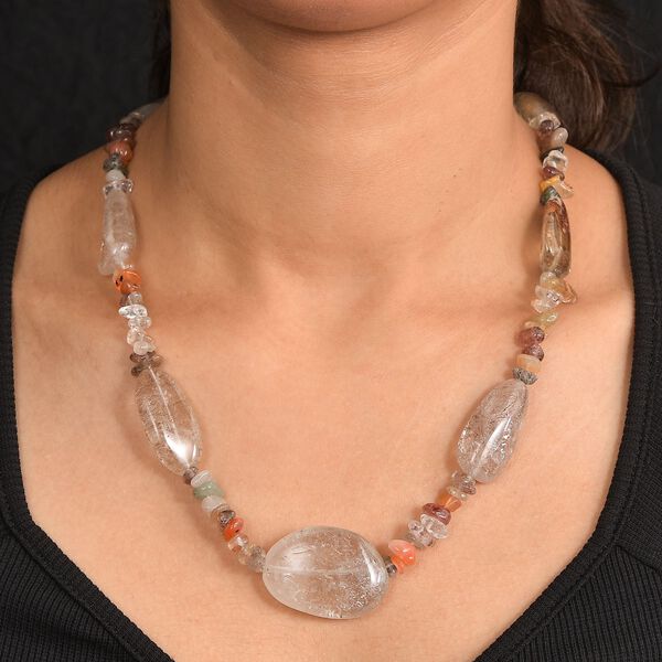 Dodolith und Multi Rutil Quartz Halskette, 60cm - 160 ct. image number 2