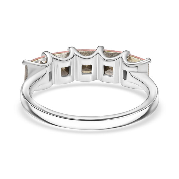 Rose Pfirsich Kristall Ring Messing (Gr&ouml;&szlig;e 21.00) 1.77 ct image number 6