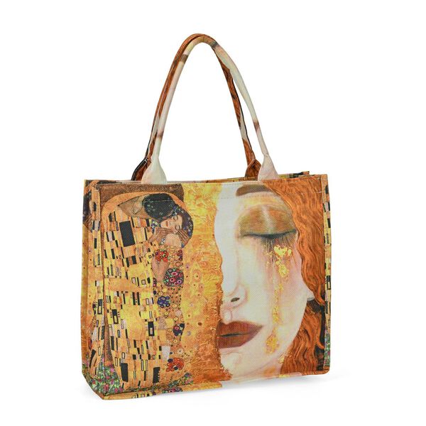 2-teiliges Taschenset - 40x12x35cm Shopper und 20x11x2cm Handytasche, Klimt image number 5