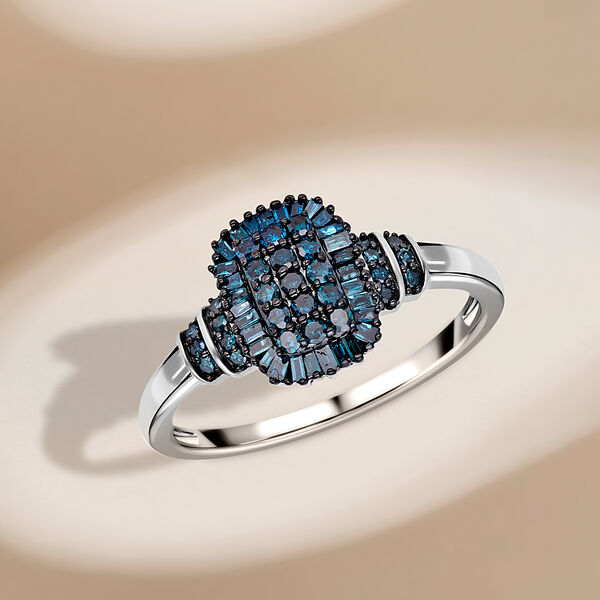 Blauer Diamant-Ring - 0,50 ct. image number 2