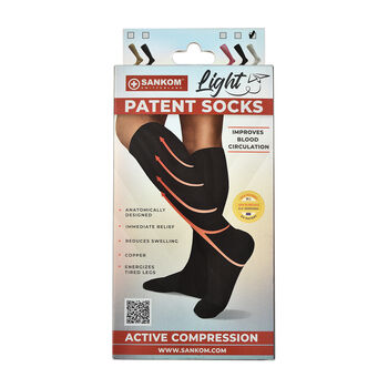 SANKOM Kompressionsstr&uuml;mpfe, S-M, Wei&szlig;, Gr&ouml;&szlig;e 38-42