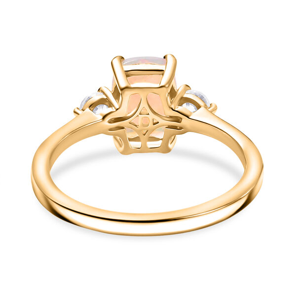 D'Joy AA natürliches, äthiopisches Welo Opal und Zirkon Schmuckset, 925 Silber vergoldet - 2,13 ct. image number 6