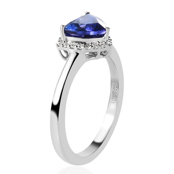 RHAPSODY AAAA Tansanit und Diamant-Ring, VS E-F, 950 Platin  ca. 1,37 ct image number 5