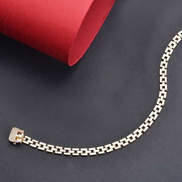 Wei&szlig;es Zirkonia-Armband, 17 cm - 0,20 ct. image number 2