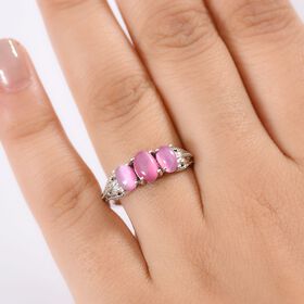 Ring 925 Silber rhodiniert (Größe 18.00) ca. 1,96 ct