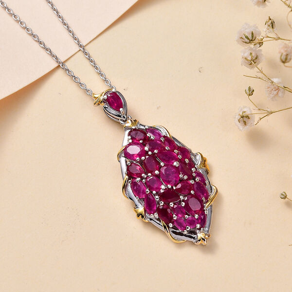 Afrikanischer Rubin-Anhänger mit 50cm Kette - 4,40 ct. image number 9