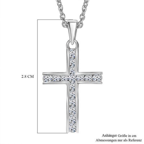 LUXURIANT DIAMOND- SI-GH Labor Diamant Anhänger mit 45cm Kette, 925 Silber rhodiniert - 0,51 ct. image number 7