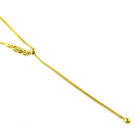 Flexible Spiga-Halskette, ca. 60 cm, 925 Silber vergoldet image number 0