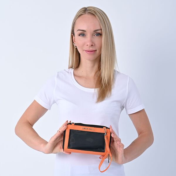 2er Set - Crossbody Tasche und Powerbank mit 4000mAh, Orange image number 2