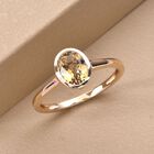 AAA Natürlicher, goldener Tansanit-Ring, 585 Gold  ca. 1,00 ct image number 1
