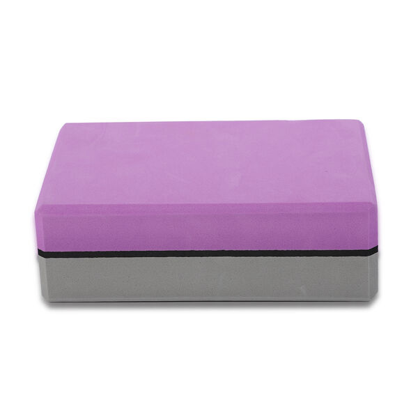 Yoga Block aus Eva-Schaum, Lila-Grau image number 8