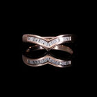 Weißer Diamant-Ring in Silber mit Roségold Vermeil - 0,17 ct. image number 5